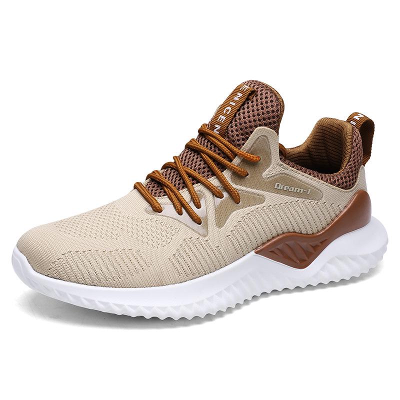 Men's Shoes Summer New 2024 Korean Edition Breathable Mesh Sports Comfortable Casual Shoes Men's Solid Color Shoes