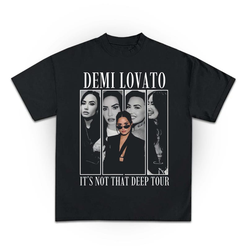 Comfort Colors Demi Lovato It s Not That Deep Tour Shirt XL