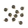 10Pcs 12x2.5mm Alphabet Double Face Charms Pendant Beads for Jewelry DIY Findings