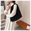 Autumn and Winter New Fashion Macaroon Women's Shoulder Bags Fluffy Long Plush High Capacity Armpit Bags Foreign Style Female Portable Large Tote Bags