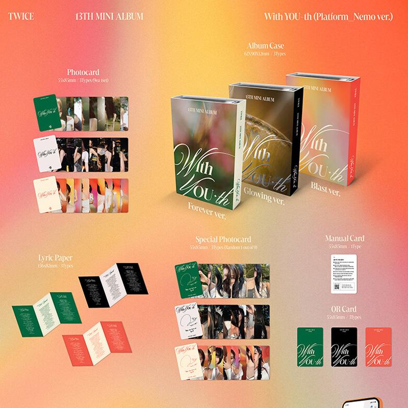 Twice 13th Mini Album With YOU-th (Platform_Nemo Ver.) **Special POCA Gift**