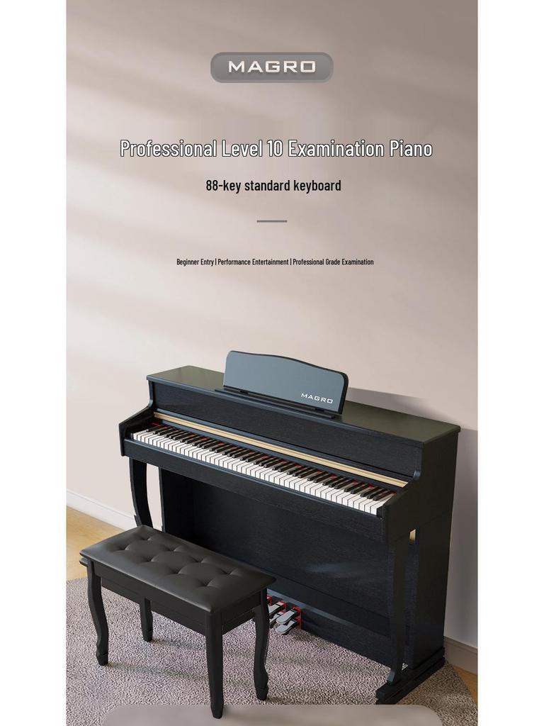 88-Key Upright Weighted Hammer Electric Smart Piano for Professional and Children's Use