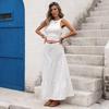 Sweet Resort Style Sleeveless Tank Top & Floral Print Skirt Set - TEMU2026