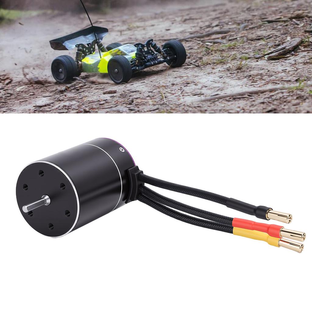   6400KV Brushless RC Motor for       SCX10 Hpi RC Motor, Purple Black with 46080RPM Speed  