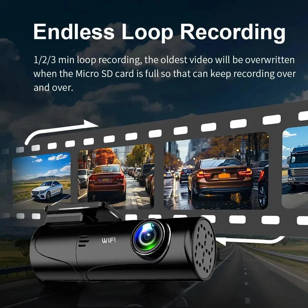 New Car DVR Dash Cam 1080P WiFi Video Recorder Black Box Night Vision G-sensor Parking Monitor Loop Recording Car