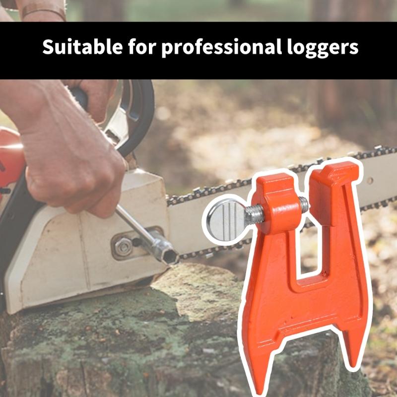 Compact Chainsaw Stump Vise Lightweight Filing Tool Chainsaw Filing Clamp for Accurate Saw Chain Sharpening