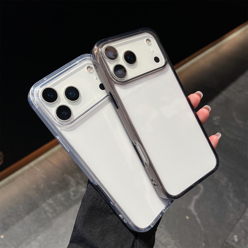 For iPhone 17 Pro Max Case High Transparency PC + TPU Phone Cover