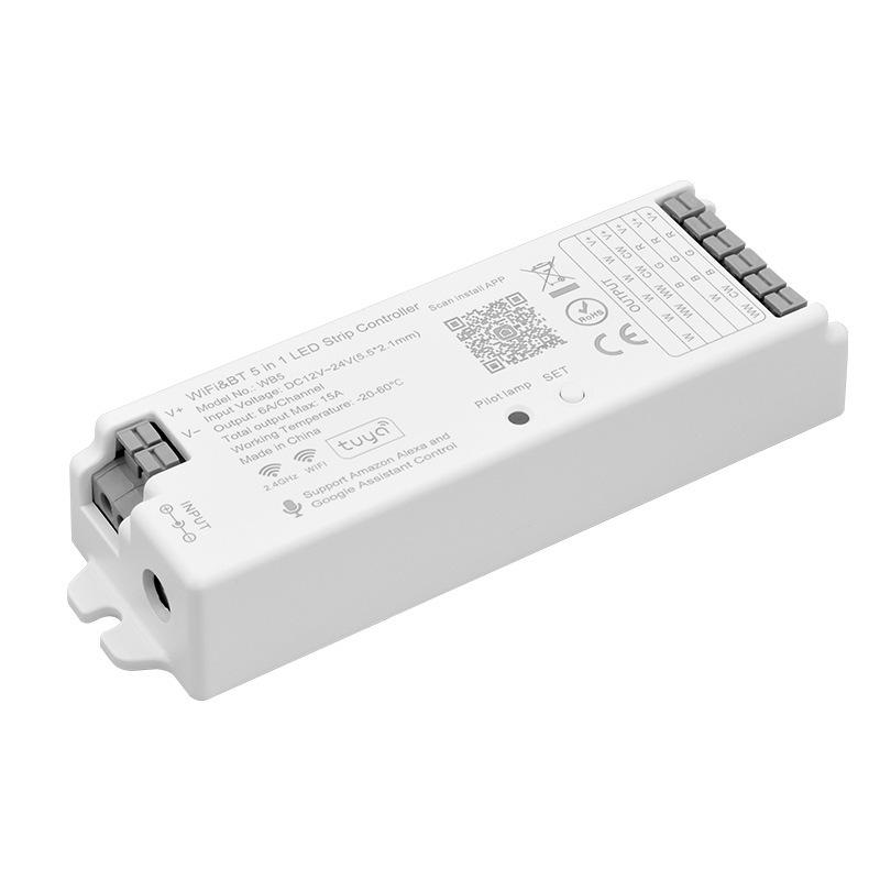 Graffiti UL-WB5 5-in-1 LED Strip Light Controller for Monochrome, Color Temp, RGB, RGBW, RGBCCT