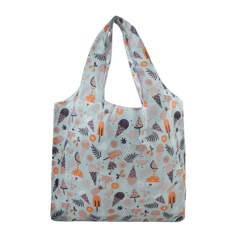 Modischer Druck Faltbar Umweltfreundlich Einkaufstasche Tragetasche Faltbeutel Handtaschen Praktisch Große Kapazität für Reisen Einkaufstasche