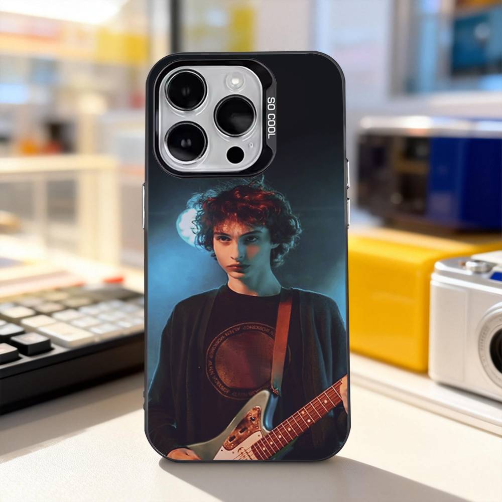 

F-Finn W-Wolfhard Singer For iPhone 11,12,13,14,15,16,17,Pro,Max,Plus,E,Air,Mini Phone Case IMD Matte Black iPhone17promax