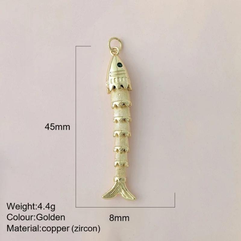 Eco-friendly Colored Enamel Fish DIY Charms Jewelry Making Accessories for Earrings Bracelet Necklace Craft