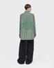 Songjio Collection Embroidered Bias Tuxedo Shirt Green Sh5Sh703Ge