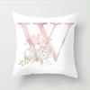 Flower Letter Pillow Soft and Breathable Sofa Car Lumbar Support Office Waist Protection Pillowcase