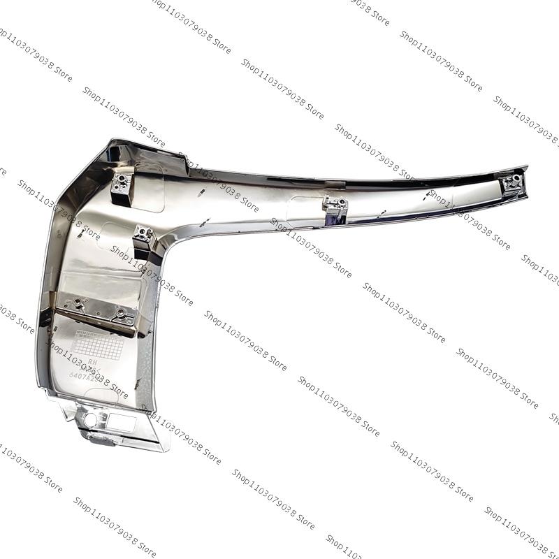 Pour Mitsubishi Outlander 2016 2017 2018 Bande de moulure de cache de pare-chocs chromé central avant droit 6407A146