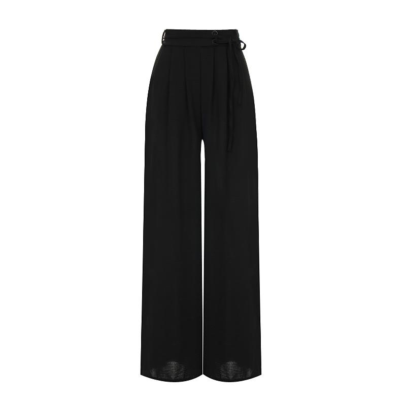 TVIEW Two-Button Elastic Wide Pants_V5A-Cpt020