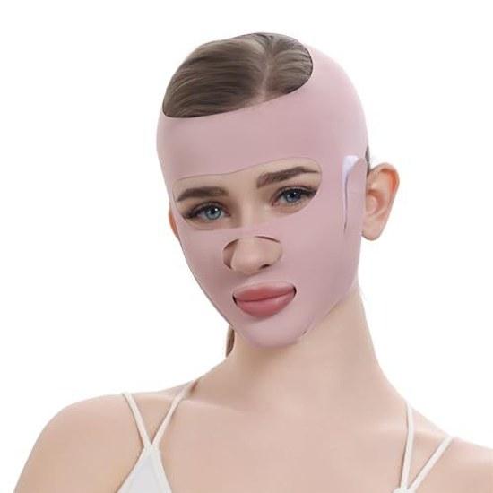 Face belt lift-up band slimming line supporter small plus mask beauty device double chin reduction goods wrinkle removal unisex (Type A)