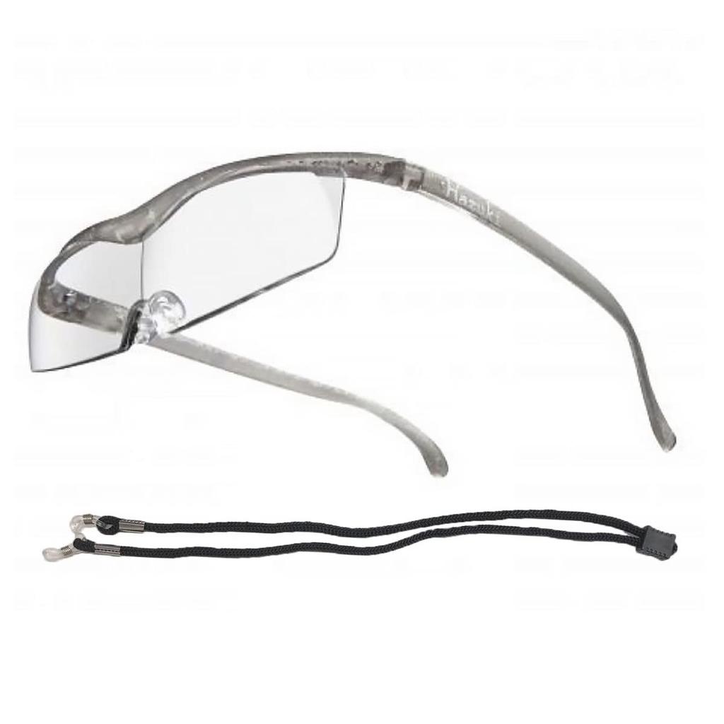 Hazuki Compact Clear Lens Colors with Neck Strap Birthday Gift Loupe, 1.32x Magnification, (9 Available), (Titanium Color),