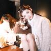 Small Volcano Nunu Moon Shadow Girl Stand Collar Dyed Tip Environmentally Friendly Fur Coat Women's Winter Warm Wool Coat Versatile