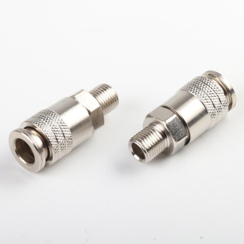 Compressore d'aria G1/4 Filetto Maschio Adattatore Raccordi Pneumatici Metallo Connettore Rapido Standard UE Per Accessori Utensili Pneumatici