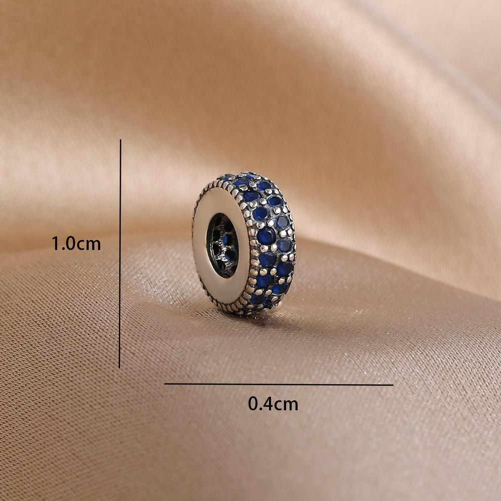 Blue 925 Silver Dolphin Octopus Turtle Swallow Pendant Bead, Suitable for European Bracelet DIY Women's Jewelry Accessories