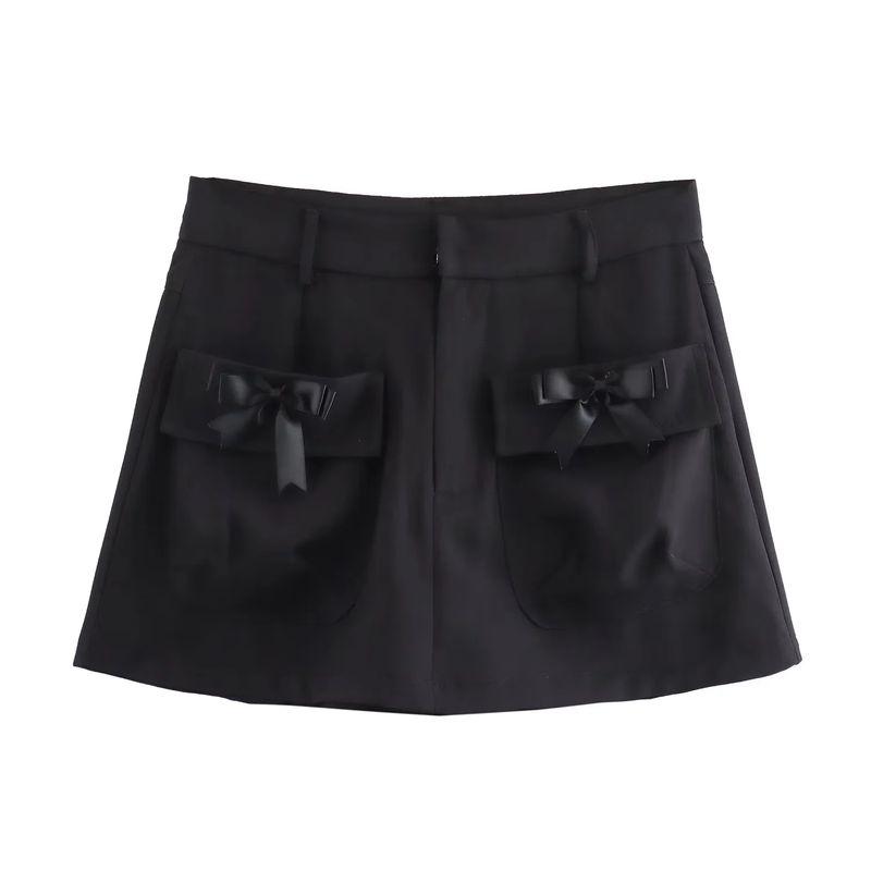 

Jnleaog Summer New Arrival Women s Clothing Fashion Style French Style Design Fashion Sexy Double Butterfly Pocket Shorts Black L