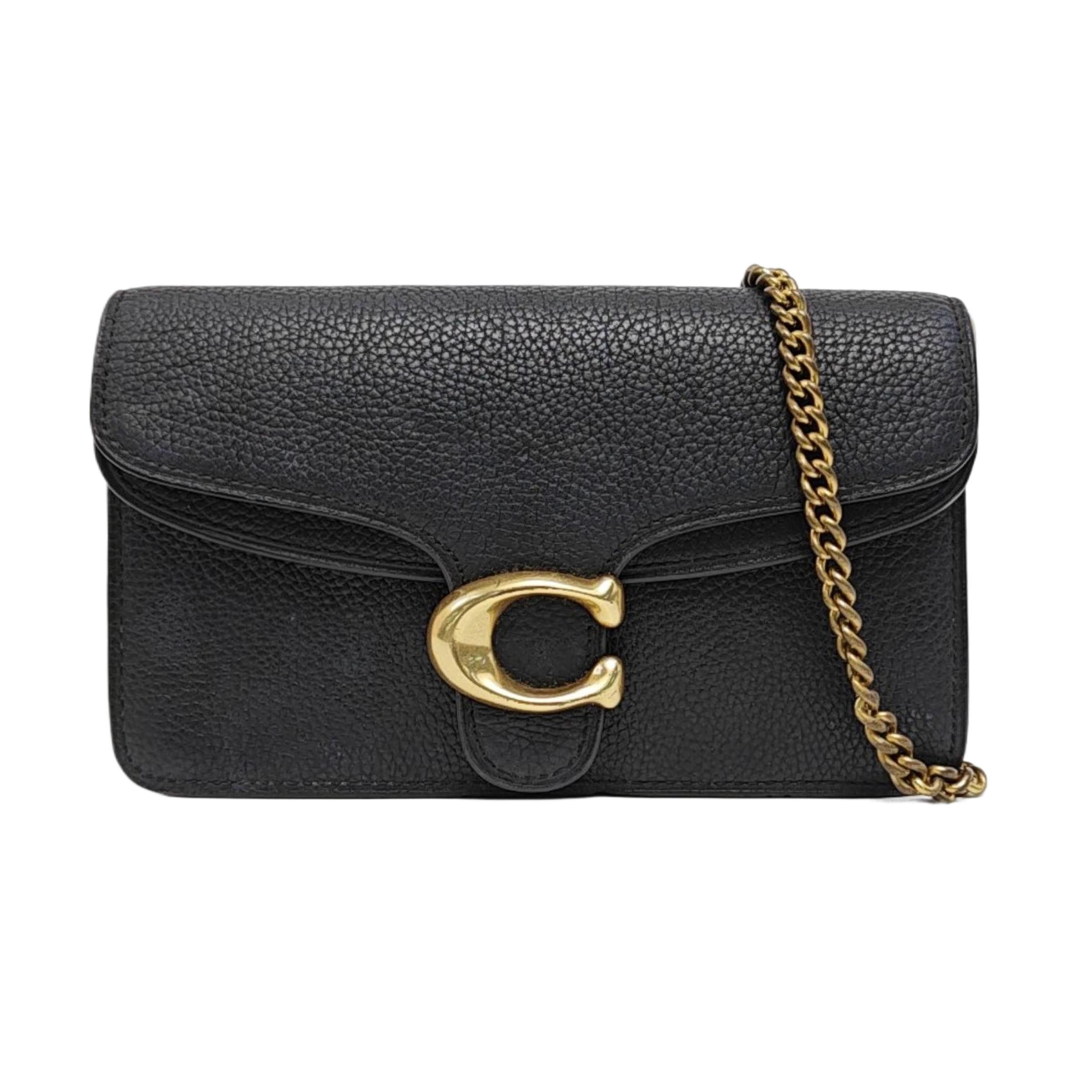 [Pre-Owned] Tabby Black Leather Crossbody Bag - Very Good #1DJIFKP ONE SIZE