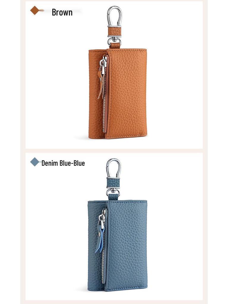 Genuine Leather Multifunctional Key and Coin Holder for Men and Women