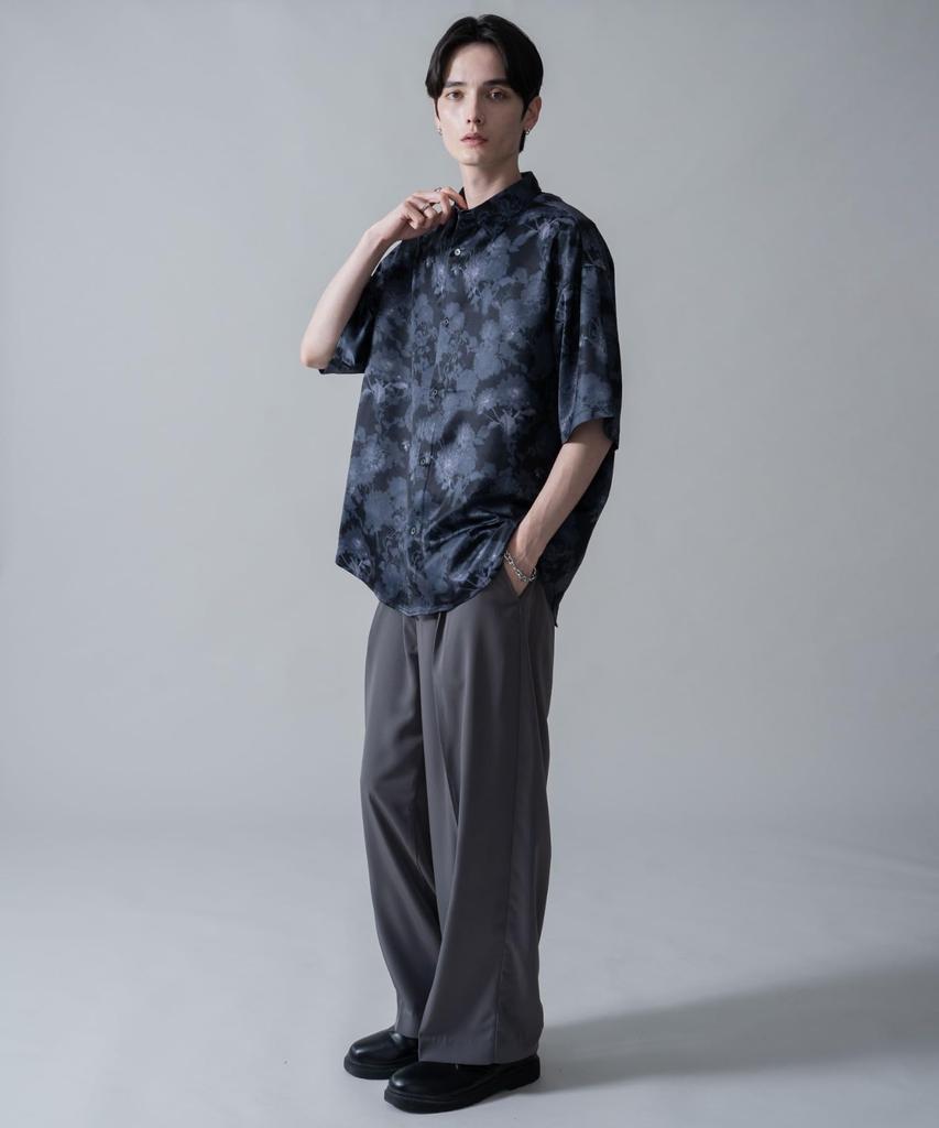 WEGO Amundsen Pattern Short Sleeve Big Summer Size Pattern 4 Men's Shirt, Print, Top, Gift, L,