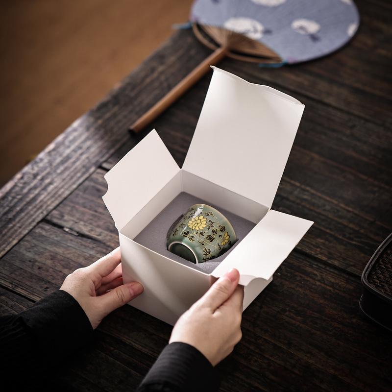 Celadon Master Cup Light Luxury Tea Cup Kung Fu Tea Set Drinking Tea Large Teacup Single Cup Personal Special Teacup Tea Cup