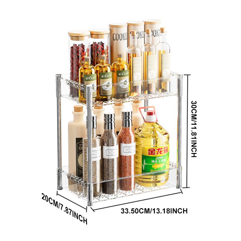 Two-layers Makeup Storage Box Multi-functional Retractable Gap Large Capacity Storage Rack Home Kitchen Accessories Dropshipping