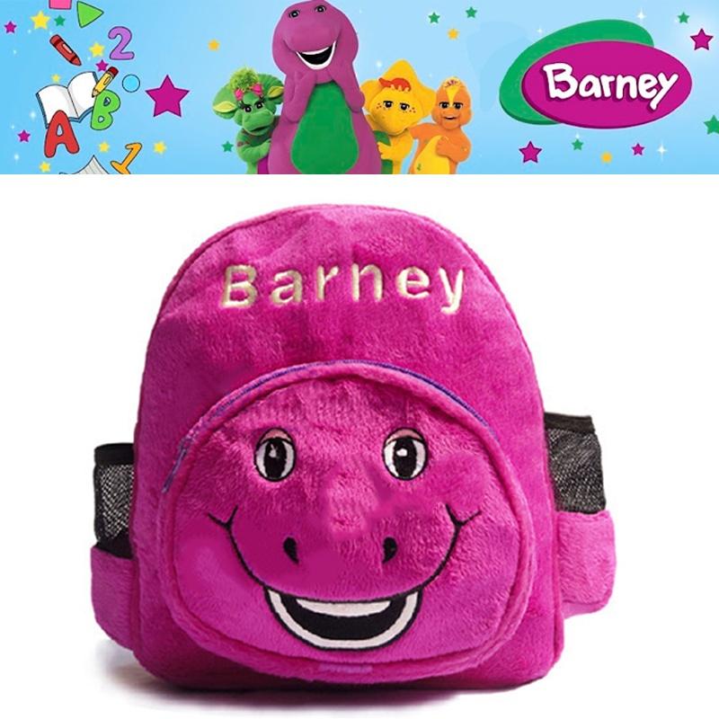 Barney And Friends Plush Dinosaur Kindergarten Backpack Lightweight And Soft For Toddlers