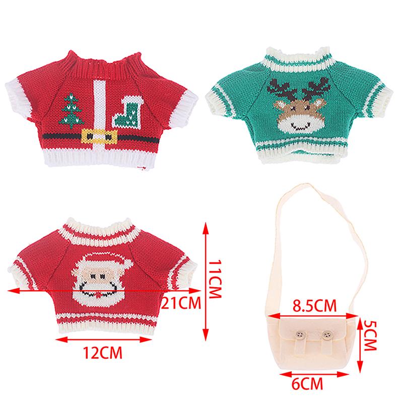 20-30Cm Teddy Bear Doll Duck Christmas Series Sweater Bag Plush Doll Clothes