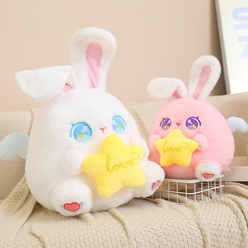Rabbit Angel Cute Cuddle Star Stuffed Toy Cartoon Girl Sleeping Holiday Gifts