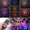 SOLMORE Stage Lighting 9-Color LED Light for Stage/Disco/Party/KTV/Karaoke/Club/Bar Lighting, Rotating Light, Crystal Ball, Voice Control, MP3 Player,