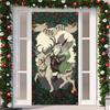 Yule Banner Pagan Hanging Sign Winter Solstice Krampus Goat Decor Yule Decorations for Home Party