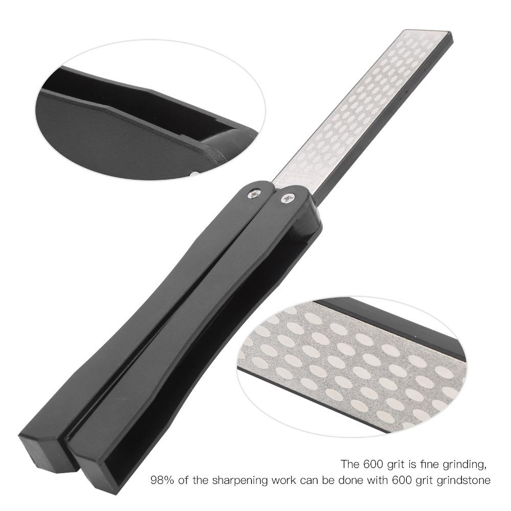 Antypoślizgowy Kamień Osełka Składany Kamień do Ostrzenia Trwała Diamentowa Ostrzałka do Noży Narzędzia Ogrodowe