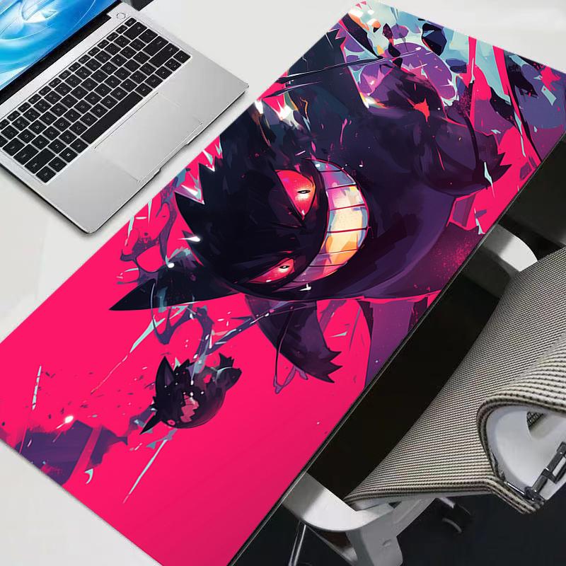 Mouse Pad Anime Gaming Pokemon Pikachu Gengar Accessories Mousepad Gamer PC Completo Computer Keyboard Desk Mat Varmilo