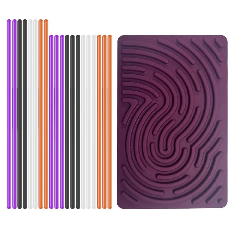 Silicone Sensory Activity Board Toys,Busy Board Fidget Antistress Anti Stress Relief Toys For Kids Children Adults Adhd Autism