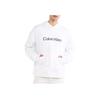 Calvin Klein Minimalist Logo Print Hoodie Men Tops Bright-White 40HM231-YAA