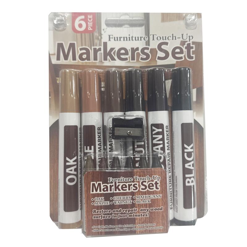 6-21Pcs Furniture Repair Pen Markers Tool Remover Wood Scratches Restore Kit Scratch Filler Paint Wooden Cabinet Floors Tables