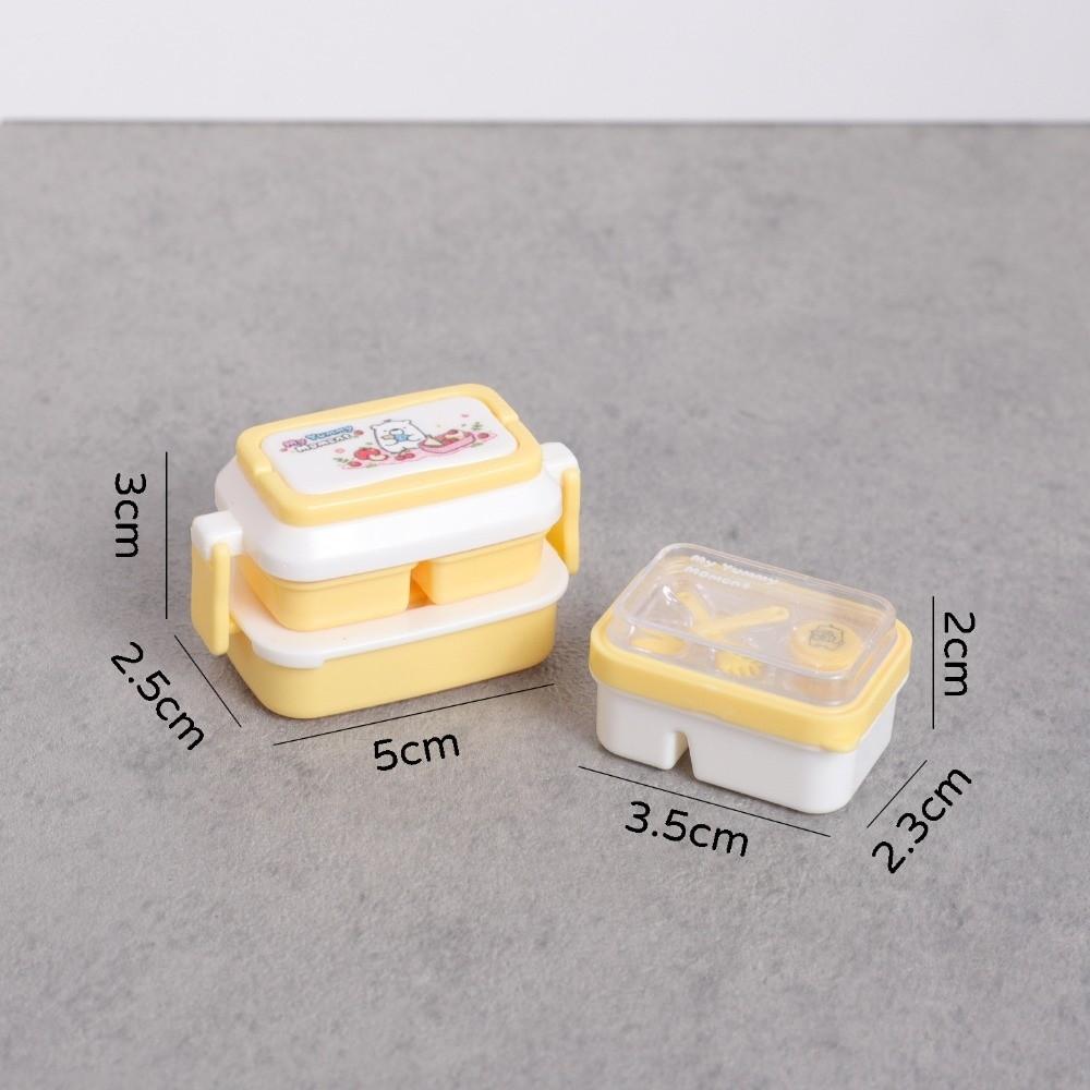 Kitchen Props Simulated Dinner Box Miniature Bento Box Model Kids Pretend Play Toy Set