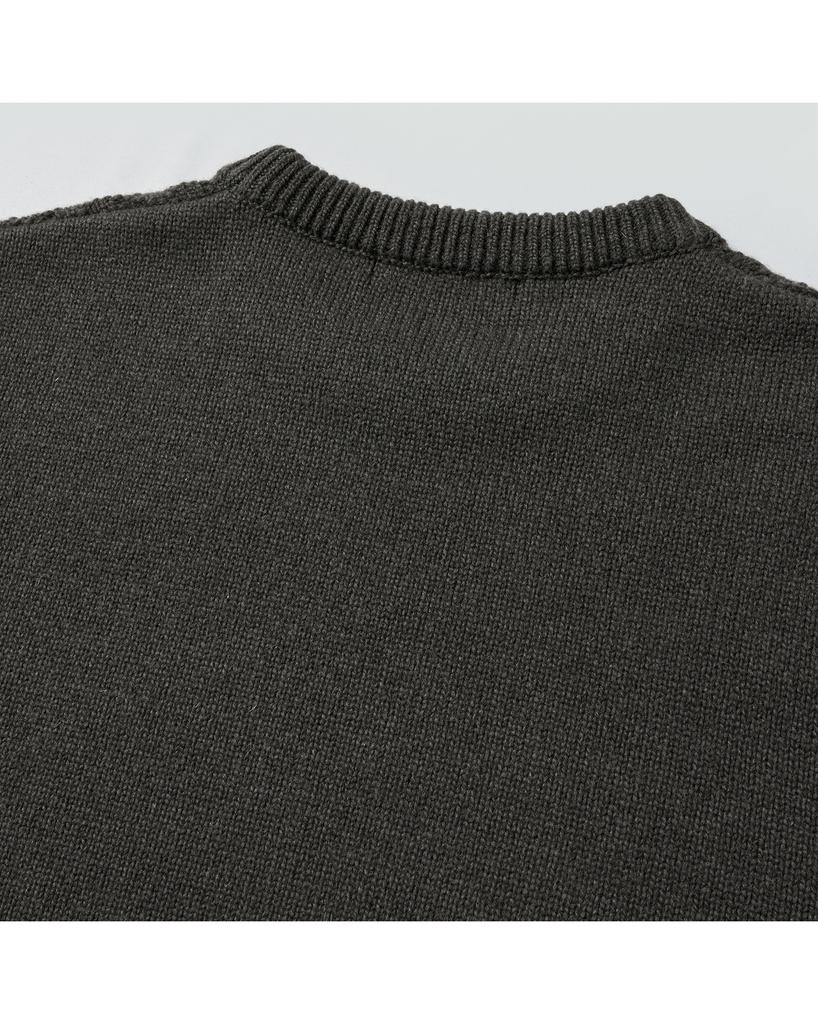 WORTHWHILE MOVEMENT Rhombus Crewneck Sweater (Khaki)