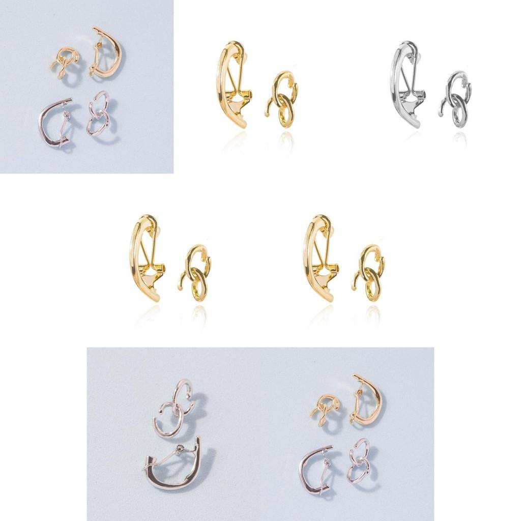 Unique Simple Design Geometric Alloy Ear Cuffs Non-piercing Fashion Accessory