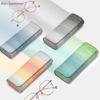 Minimalistische Verse Regenboog Brillenetui Zonnebrillen Opbergdoos Brillenetuis Hoge Kwaliteit Draagbare PU Leer Brillen Opbergtas
