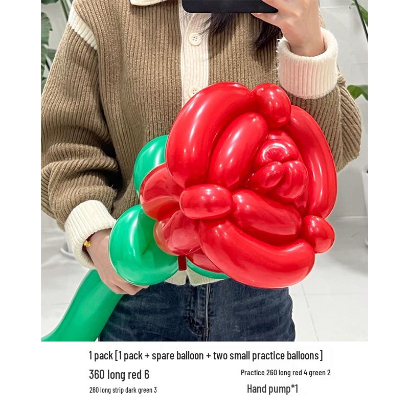Valentine s Day Rose Balloon DIY Decoration Kit - Creative Spring Outdoor Birthday Photo Props
