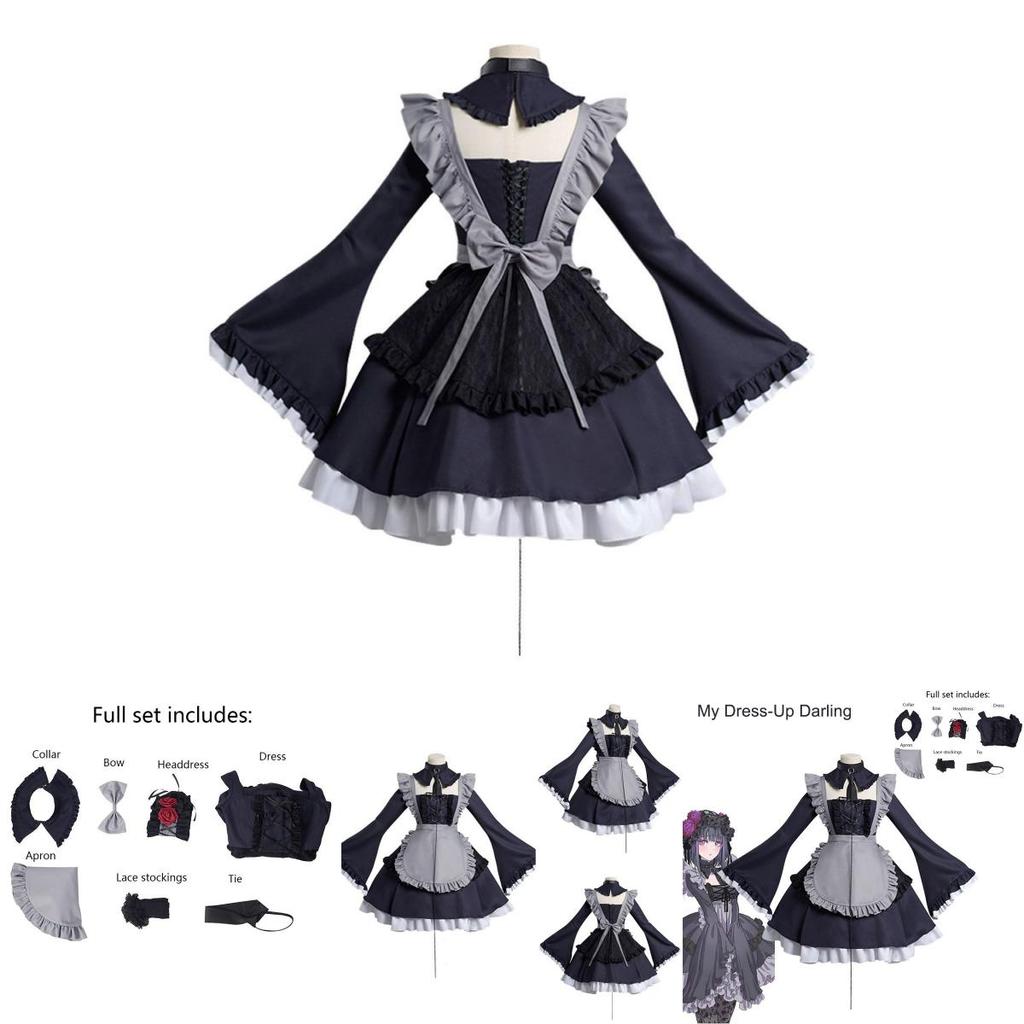 Anime My Dress Up Darling Maid Costume For Cosplay And Halloween