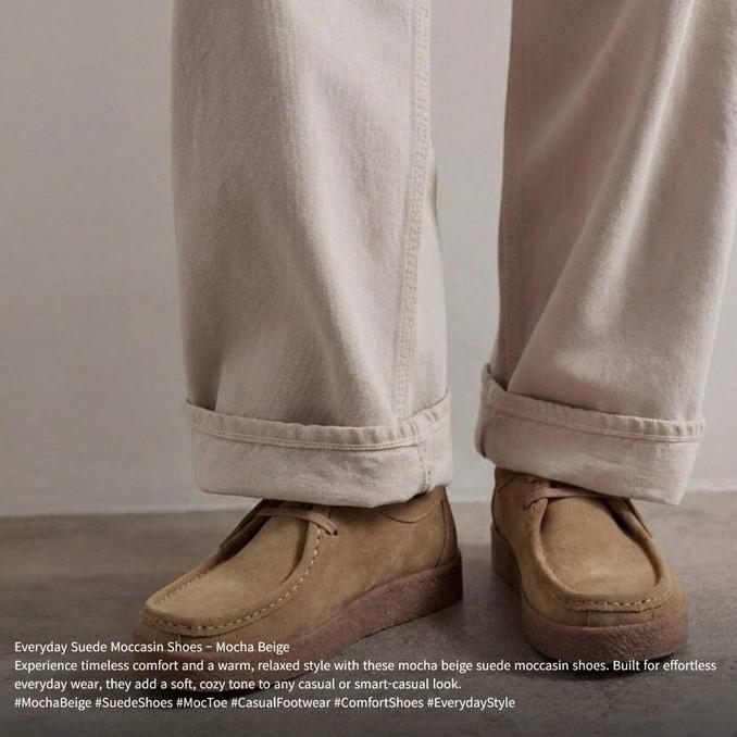 [Soliberty] Moccasin Suede Wallaby (Moca Beige) [Shipped from Korea] 100% Authentic