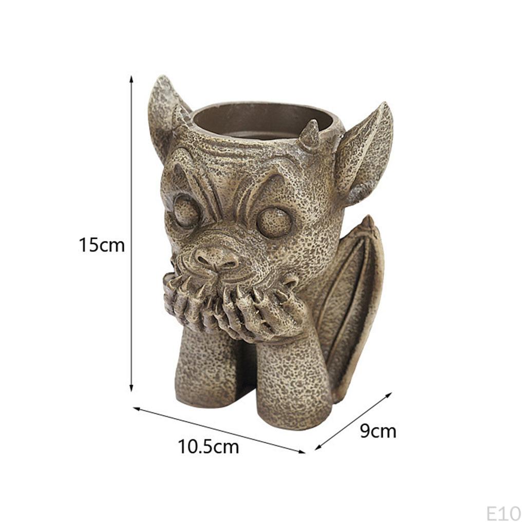Container Evils Sculpture Unique Pencil Holder Flow Flower Arrangement for Desktop office and home
