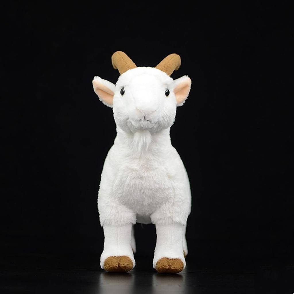 ZHONGXIN MADE 12-Foot White Goat Plush Toy, Kids Toy with Unique Design and Safe Materials, Suitable for All Ages, Gift, Birthday, Christmas, Home