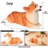 Realistic Corgi Puppy Heart Model: Cute Animal Toy & Desktop Ornament